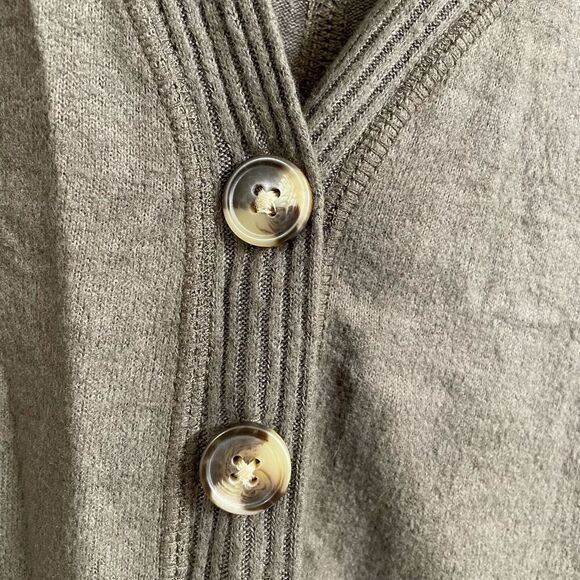 Abercrombie & Fitch Olive Green Soft Long Sleeve Cardigan Sweater, Small - Picture 4 of 6